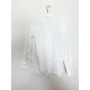Zara White Poplin Tie Neck Oversized Blouse Size Small 8775/545 Chic Preppy thumbnail 14