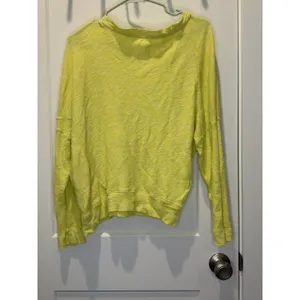 Anthropologie Damiana Dolman Sleeve Slouchy Pullover Top Small S Yellow Green thumbnail 5