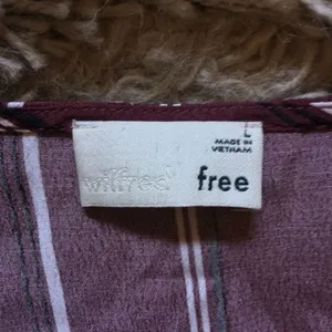 Aritzia Wilfred Jess’s wrap dress large maroon thumbnail 4
