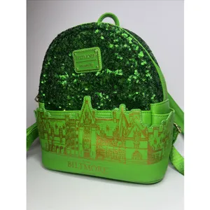 Biltmore x Loungefly Green Sequin Mini Backpack Estate Exclusive Sold Out thumbnail 4