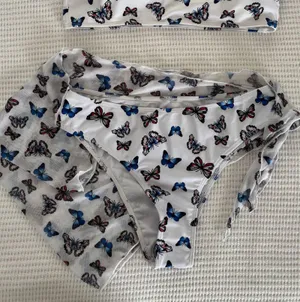 Butterfly Bikini Set White Size L thumbnail 2