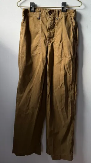 Madewell Tan brown utility pants with a relaxed fit 🔥 thumbnail 1