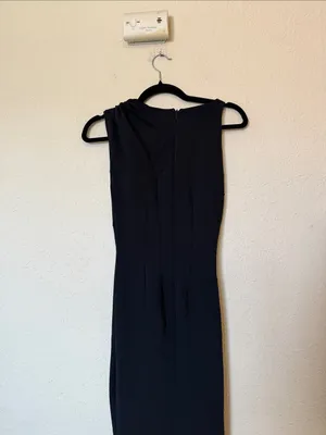 House of CB Keoni Blacl Asymmetric Draped Maxi dress nwot size XS $289 thumbnail 8