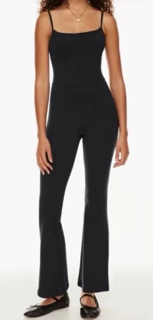 Wilfred Free Aritzia Divinity Jumpsuit Kick Flare Athletic Sz M 869 thumbnail 1