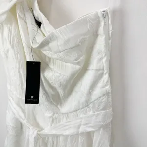 Lulus Sweet Definition White Burnout Ruffled One-Shoulder Midi Dress Large NWT thumbnail 12