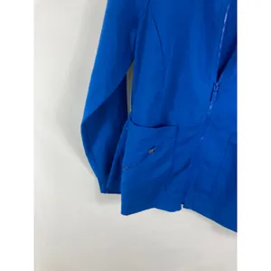 Greys Anatomy Blue Long Sleeve Zip Up Scrub Top Size XS thumbnail 3