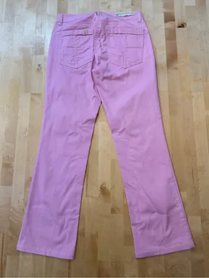 Sportmax Vintage Pink Y2K Mid Rise Zipper Detail Bootcut Pants thumbnail 2