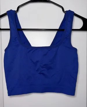 Colsie Seamless Scoop Bralette - Royal Blue Size: M thumbnail 1