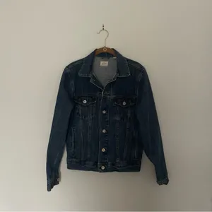 Jean Jacket Dark Wash Y2K 100% cotton thumbnail 2