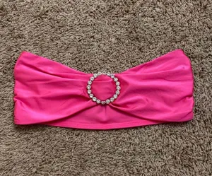 Rue 21 Bandeau Hot Pink Rhinestone Ring Top thumbnail 1