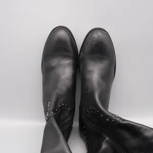 Sam Edelman Paxton Knee High Studded Moto Boots 9M-WC Black Leather Wide Calf thumbnail 8