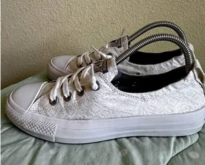 Converse All Star Shoreline Sneakers White Low Top Lace Up Textile Womens US 8 thumbnail 1