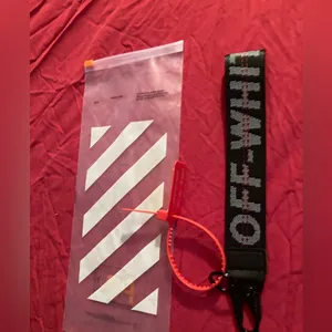 Authentic Off-White Keychain / Lanyard by Virgil Abloh In Black thumbnail 4