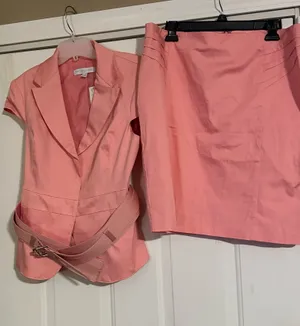 New York & Company Pink Blazer & Skirt set. Is a size 12. thumbnail 3
