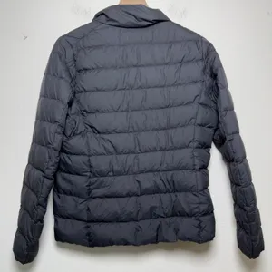 Uniqlo Women Ultra Light Down‎ Filled Jacket Medium Black Puffer Water Repellent thumbnail 6