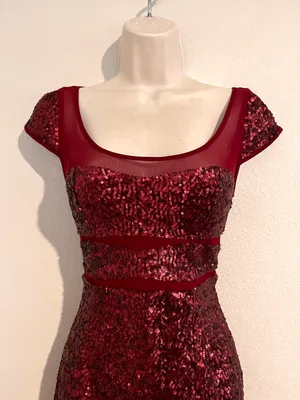 Like new sequins Betsy Johnson evening dress. Sz 2 thumbnail 2