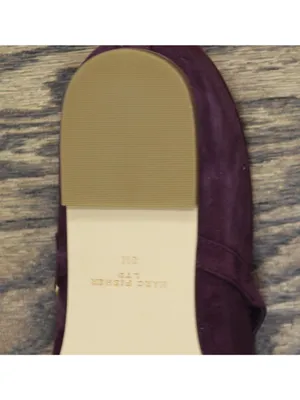 NWT Marc Fisher Dress Flats with Square Toe and Ankle Strap Red Suede Purple 8M thumbnail 16