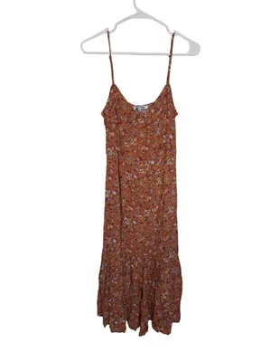 ✨‎ Mimi Chica Floral Button Front Maxi Dress Size Large ✨ thumbnail 2