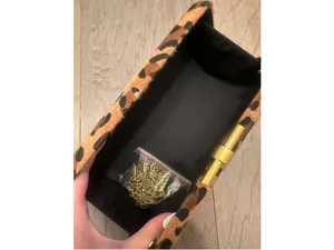 NWT Women's BC Bags Leopard Print Haircalf Clutch - brown/black thumbnail 6