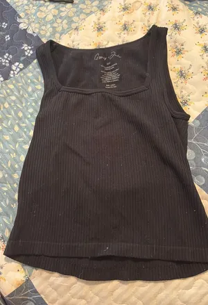 TJ Maxx Square Neck Top Black thumbnail 1