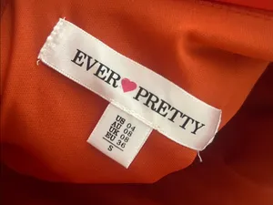 Ever Pretty Burnt Orange Spaghetti-Strap Maxi Gown size Small thumbnail 7