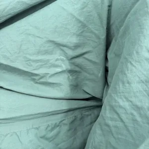 Free-est Free People XS Green Cotton‎ Balloon Sleeve Deep V Back Mini Dress thumbnail 4