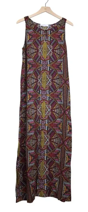 Two by Vince Camuto Women's M Geometric Boho Pattern Maxi Dress thumbnail 1