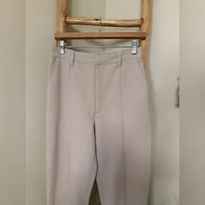 Abercrombie Ultra High Rise Skinny front Split Hem Size 4/27 Tan thumbnail 5