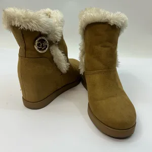 Guess Tan Faux Fur Winter Boots size 7M thumbnail 5