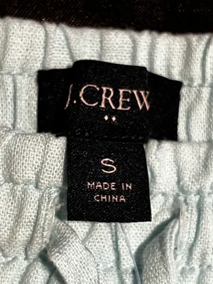 Womens small NWT J.Crew Mercantile 3" Linen Blend Drawstring Shorts-mint green thumbnail 7