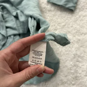 Free People Women’s Light Blue Cold Shoulder Tunic Dress S Boho Indie Summer thumbnail 7