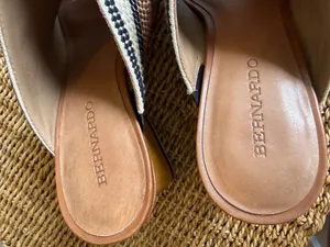 Anthropologie Bernardo Nala Woven Heeled Mules thumbnail 3