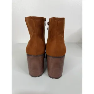 Torrid Brown Chunky Heel Platform Ankle‎ Boots Size 9.5 Wide thumbnail 4