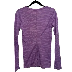Under Armour Purple Long Sleeve Athletic‎ Top XS Fitted HeatGear thumbnail 2