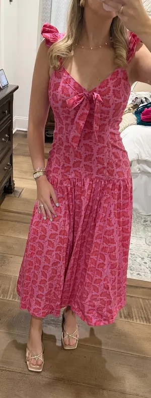 Floral maxi dress Pink Size 0 thumbnail 2