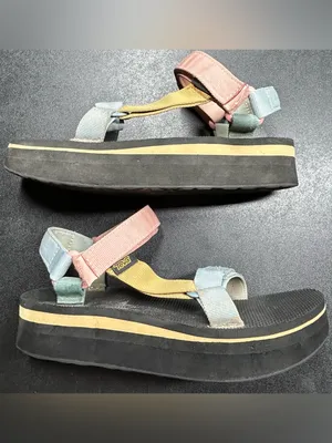 Teva Women's Size 7.5 Universal Light Multi Color Platform Sandal thumbnail 3
