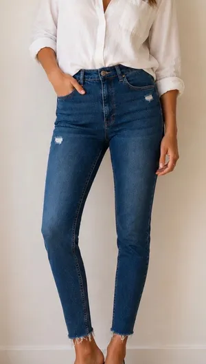 Bershka Super High Waist Skinny Jeans, Size US 4 thumbnail 1