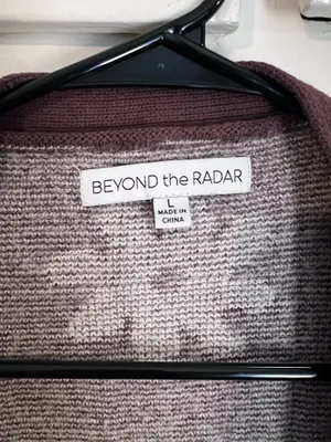 Beyond The Radar Cardigan Purple Size L thumbnail 2