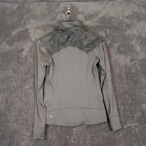 Lululemon snug printer Heather gray jacket Packable Hood  size 6 thumbnail 4