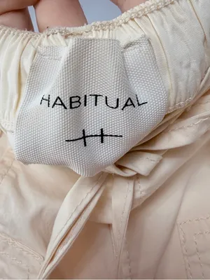 Habitual Wide Leg Drawstring‎ Waist Pants in Cream Size XS thumbnail 6