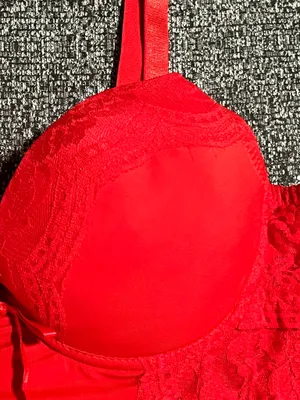 Womens medium Black Fuschia red lace-accented bodysuit-"lingerie as outerwear" thumbnail 3