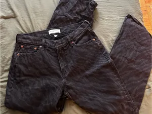 Abercrombie & Fitch Black Zebra Baggy Low Rise Curve Love thumbnail 1