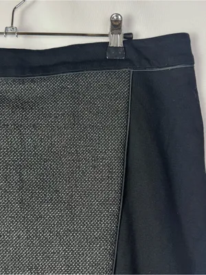 Express Black &‎ Gray Panel Back Zip Pencil Skirt 6 thumbnail 3