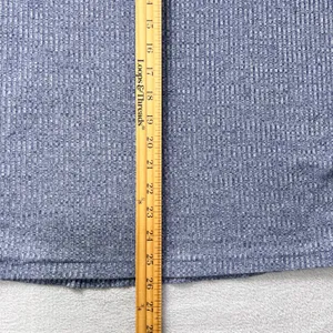 A Pea in the Pod Blue Ribbed Henley Maternity Top Women's M Long Sleeve Stretch‎ thumbnail 9