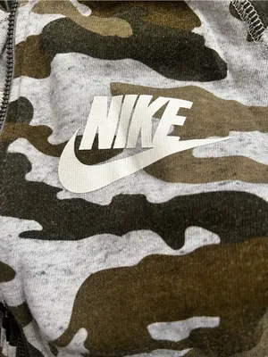 Nike Gym Vintage Camo Full Zip Hoodie Jacket Womens Small Green Black Y2K thumbnail 6