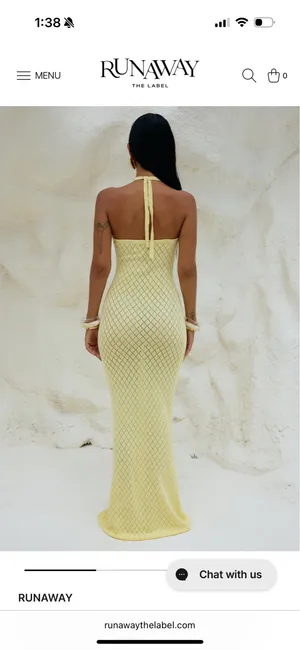 Runaway The Label Yellow Maxi Dress  thumbnail 2