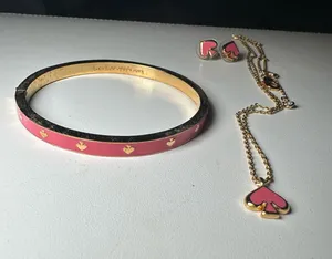 Kate spade pink spade jewelry set thumbnail 1