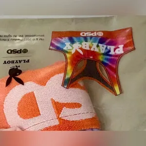 NWT PSD PlayBoy Sports Bra Medium Orange thumbnail 3