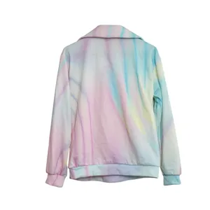 ACEGOLFS Women's Size Small Pastel Tie Dye Quarter Zip Sweatshirt Sun Protection thumbnail 6