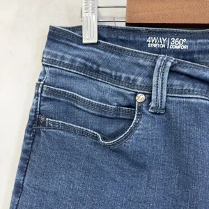 Lola Jeans Kate MB High Rise Straight Womens 10 4-Way Stretch‎ Clean Girl Go See thumbnail 4